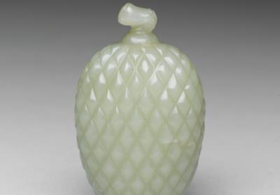 图片[2]-Jade lychee-shaped snuff bottle, Qing dynasty, 18th century-China Archive